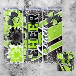 Tumbler Cup 20oz - apfelgrün - "Cheer Coach"